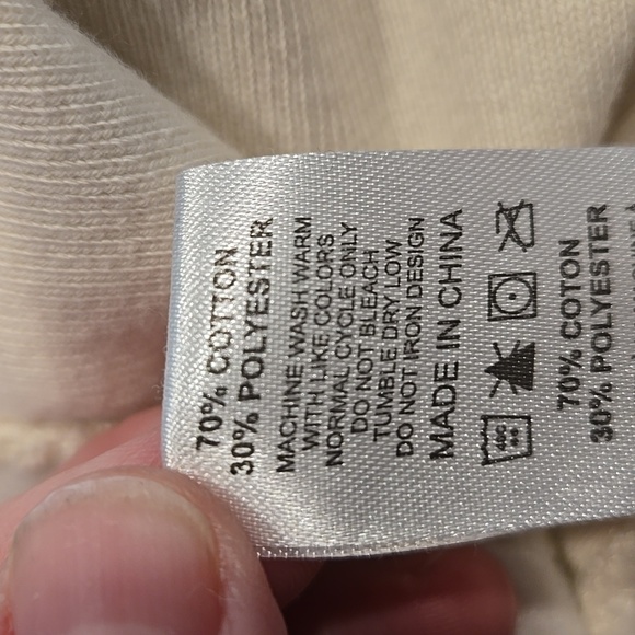 W.A.S.H.E.D. DADS ACADEMY SWEATSHIRT. SIZE LARGE.COLOR CREAM . - Picture 6 of 10